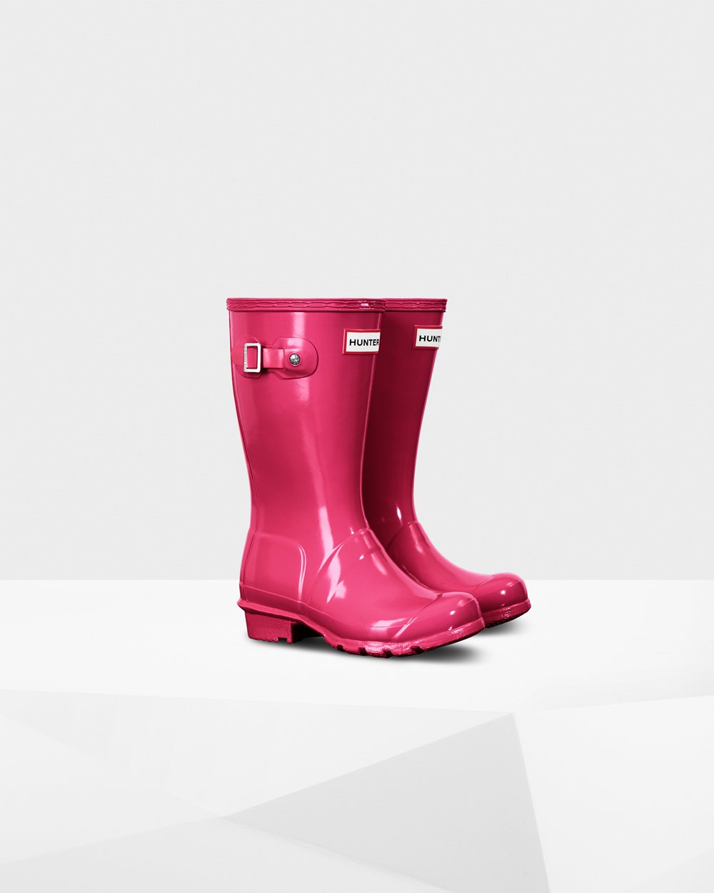 Botas De Agua Original Big Gloss Hunter Niños - Rosas Claro - 103526MGX